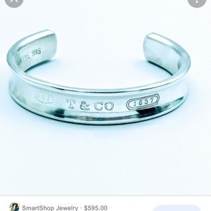 TIFFANY & CO-925 sterling silver cuff bracelet